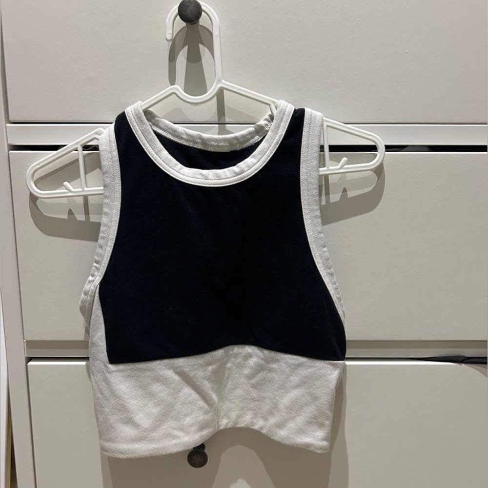 New Balance Black and White Tank Top